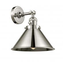 Innovations Lighting 203SW-PN-M10-PN-LED - Briarcliff - 1 Light - 10 inch - Polished Nickel - Sconce