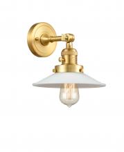 Innovations Lighting 203SW-SG-G1 - Halophane - 1 Light - 9 inch - Satin Gold - Sconce