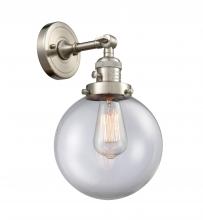 Innovations Lighting 203SW-SN-G202-8-LED - Beacon - 1 Light - 8 inch - Brushed Satin Nickel - Adjustable Sconce