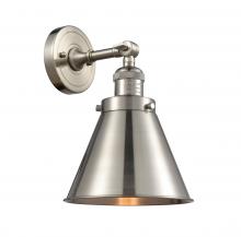 Innovations Lighting 203SW-SN-M13-SN-LED - Appalachian - 1 Light - 8 inch - Brushed Satin Nickel - Sconce