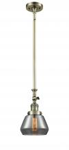 Innovations Lighting 206-AB-G173 - Fulton - 1 Light - 7 inch - Antique Brass - Stem Hung - Mini Pendant