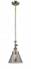 Innovations Lighting 206-AB-G43-LED - Cone - 1 Light - 8 inch - Antique Brass - Stem Hung - Mini Pendant