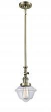Innovations Lighting 206-AB-G532 - Oxford - 1 Light - 7 inch - Antique Brass - Stem Hung - Adjustable Mini Pendant
