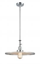 Innovations Lighting 206-PC-MFR-PC-16 - Appalachian - 1 Light - 16 inch - Polished Chrome - Stem Hung - Adjustable Mini Pendant