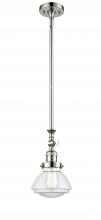 Innovations Lighting 206-PN-G322 - Olean - 1 Light - 7 inch - Polished Nickel - Stem Hung - Mini Pendant