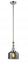 Innovations Lighting 206-PN-G73 - Bell - 1 Light - 8 inch - Polished Nickel - Stem Hung - Mini Pendant