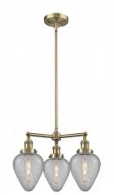 Innovations Lighting 207-AB-G165 - Geneseo - 3 Light - 26 inch - Antique Brass - Stem Hung - Chandelier