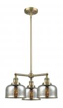 Innovations Lighting 207-AB-G78 - Bell - 3 Light - 22 inch - Antique Brass - Stem Hung - Chandelier