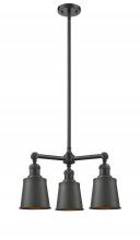 Innovations Lighting 207-OB-M9-OB - Addison - 3 Light - 19 inch - Oil Rubbed Bronze - Stem Hung - Chandelier