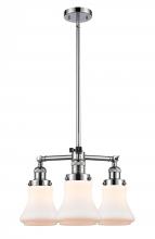 Innovations Lighting 207-PC-G191 - Bellmont - 3 Light - 18 inch - Polished Chrome - Stem Hung - Chandelier