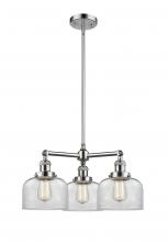 Innovations Lighting 207-PC-G72-LED - Bell - 3 Light - 22 inch - Polished Chrome - Stem Hung - Chandelier