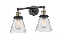 Innovations Lighting 208-BAB-G64 - Cone - 2 Light - 16 inch - Black Antique Brass - Bath Vanity Light