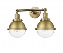 Innovations Lighting 208-BB-HFS-62-BB - Hampden - 2 Light - 18 inch - Brushed Brass - Bath Vanity Light