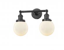 Innovations Lighting 208-OB-G201-6 - Beacon - 2 Light - 17 inch - Oil Rubbed Bronze - Bath Vanity Light