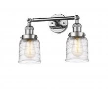 Innovations Lighting 208-PC-G513 - Bell - 2 Light - 16 inch - Polished Chrome - Bath Vanity Light