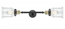 Innovations Lighting 208L-BAB-G182-LED - Canton - 2 Light - 6 inch - Black Antique Brass - Adjustable Bath Vanity Light
