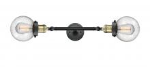 Innovations Lighting 208L-BAB-G204-6 - Beacon - 2 Light - 6 inch - Black Antique Brass - Bath Vanity Light