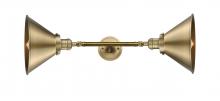 Innovations Lighting 208L-BB-M10-BB-LED - Briarcliff - 2 Light - 10 inch - Brushed Brass - Bath Vanity Light