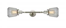 Innovations Lighting 208L-SN-G142-LED - Chatham - 2 Light - 7 inch - Brushed Satin Nickel - Bath Vanity Light