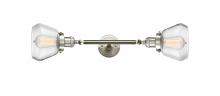Innovations Lighting 208L-SN-G172-LED - Fulton - 2 Light - 7 inch - Brushed Satin Nickel - Adjustable Bath Vanity Light