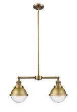 Innovations Lighting 209-BB-HFS-64-BB - Hampden - 2 Light - 18 inch - Brushed Brass - Stem Hung - Island Light