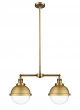 Innovations Lighting 209-BB-HFS-82-BB - Hampden - 2 Light - 18 inch - Brushed Brass - Stem Hung - Island Light