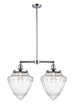 Innovations Lighting 209-PC-G664-12 - Bullet - 2 Light - 24 inch - Polished Chrome - Stem Hung - Island Light