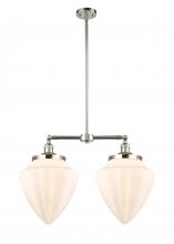 Innovations Lighting 209-PN-G661-12 - Bullet - 2 Light - 24 inch - Polished Nickel - Stem Hung - Island Light