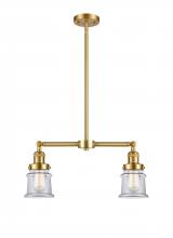 Innovations Lighting 209-SG-G182S - Canton - 2 Light - 21 inch - Satin Gold - Stem Hung - Island Light