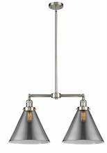 Innovations Lighting 209-SN-G43-L - Cone - 2 Light - 21 inch - Brushed Satin Nickel - Stem Hung - Island Light