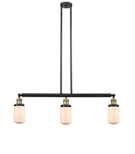 Innovations Lighting 213-BAB-G311 - Dover - 3 Light - 37 inch - Black Antique Brass - Stem Hung - Island Light