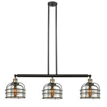 Innovations Lighting 213-BAB-G78-CE - Bell Cage - 3 Light - 42 inch - Black Antique Brass - Stem Hung - Island Light