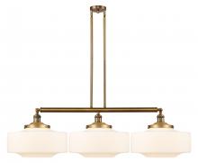 Innovations Lighting 213-BB-G691-16 - Bridgeton - 3 Light - 50 inch - Brushed Brass - Stem Hung - Island Light