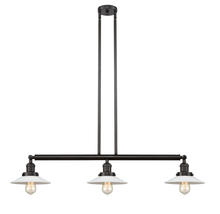 Innovations Lighting 213-OB-G1 - Halophane - 3 Light - 41 inch - Oil Rubbed Bronze - Stem Hung - Island Light