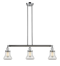 Innovations Lighting 213-PC-G192 - Bellmont - 3 Light - 39 inch - Polished Chrome - Stem Hung - Island Light