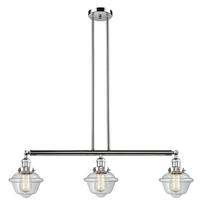 Innovations Lighting 213-PC-G532 - Oxford - 3 Light - 40 inch - Polished Chrome - Stem Hung - Island Light