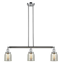 Innovations Lighting 213-PC-G58 - Bell - 3 Light - 38 inch - Polished Chrome - Stem Hung - Island Light