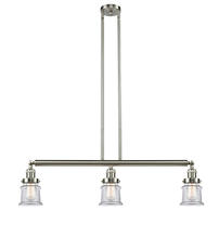 Innovations Lighting 213-SN-G182S - Canton - 3 Light - 39 inch - Brushed Satin Nickel - Stem Hung - Island Light