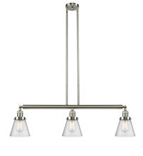 Innovations Lighting 213-SN-G64 - Cone - 3 Light - 39 inch - Brushed Satin Nickel - Stem Hung - Island Light