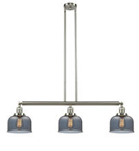 Innovations Lighting 213-SN-G73-LED - Bell - 3 Light - 41 inch - Brushed Satin Nickel - Stem Hung - Island Light