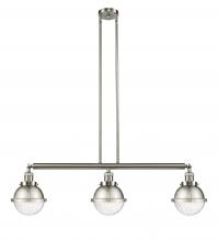 Innovations Lighting 213-SN-HFS-64-SN - Hampden - 3 Light - 40 inch - Brushed Satin Nickel - Stem Hung - Island Light