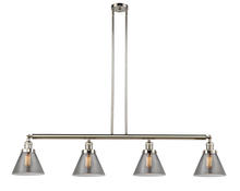 Innovations Lighting 214-PN-G43 - Cone - 4 Light - 52 inch - Polished Nickel - Stem Hung - Island Light