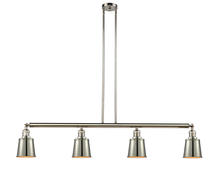 Innovations Lighting 214-PN-M9 - Addison - 4 Light - 50 inch - Polished Nickel - Stem Hung - Island Light