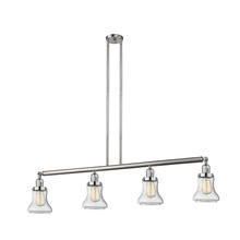 Innovations Lighting 214-SN-G194 - Bellmont - 4 Light - 51 inch - Brushed Satin Nickel - Stem Hung - Island Light