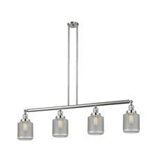 Innovations Lighting 214-SN-G262 - Stanton - 4 Light - 51 inch - Brushed Satin Nickel - Stem Hung - Island Light