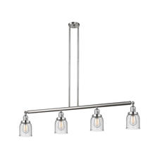 Innovations Lighting 214-SN-G54 - Bell - 4 Light - 50 inch - Brushed Satin Nickel - Stem Hung - Island Light