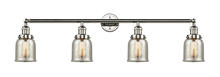 Innovations Lighting 215-PN-G58 - Bell - 4 Light - 43 inch - Polished Nickel - Bath Vanity Light