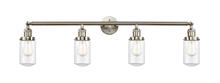 Innovations Lighting 215-SN-G312 - Dover - 4 Light - 43 inch - Brushed Satin Nickel - Bath Vanity Light