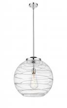 Innovations Lighting 221-1S-PC-G1213-18 - Athens Deco Swirl - 1 Light - 18 inch - Polished Chrome - Cord hung - Pendant