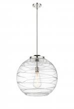 Innovations Lighting 221-1S-PN-G1213-18 - Athens Deco Swirl - 1 Light - 18 inch - Polished Nickel - Stem Hung - Pendant